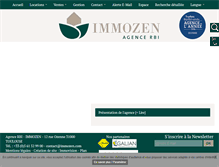 Tablet Screenshot of immozen.com